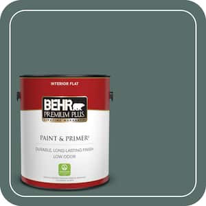 1 Gal. #N430-6A Hidden Gem Flat Low Odor Interior Paint and Primer