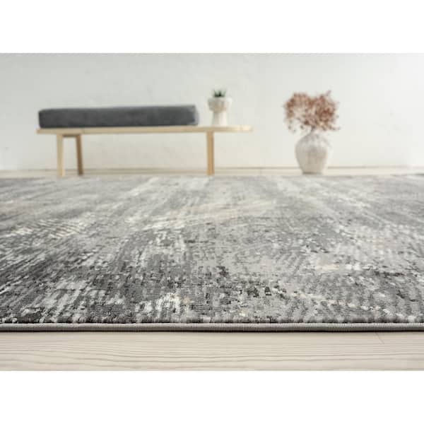 Granite Gray 5 ft. 6 in. x 8 ft. 6 in. Area Rug