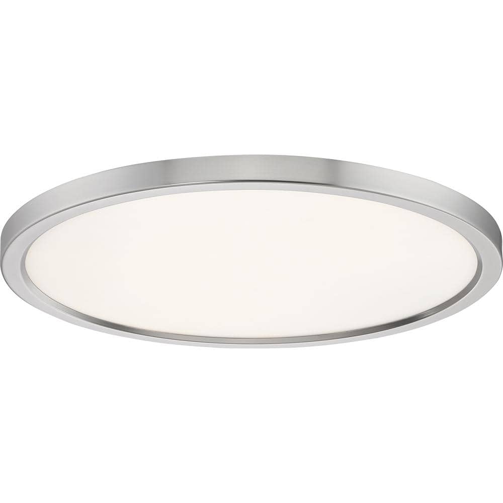 20" Brushed Nickel LED Flush Mount Ceiling Light