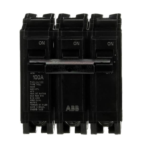 100 Amp 1 in. 3-Pole Circuit Breaker (THQL32100A)