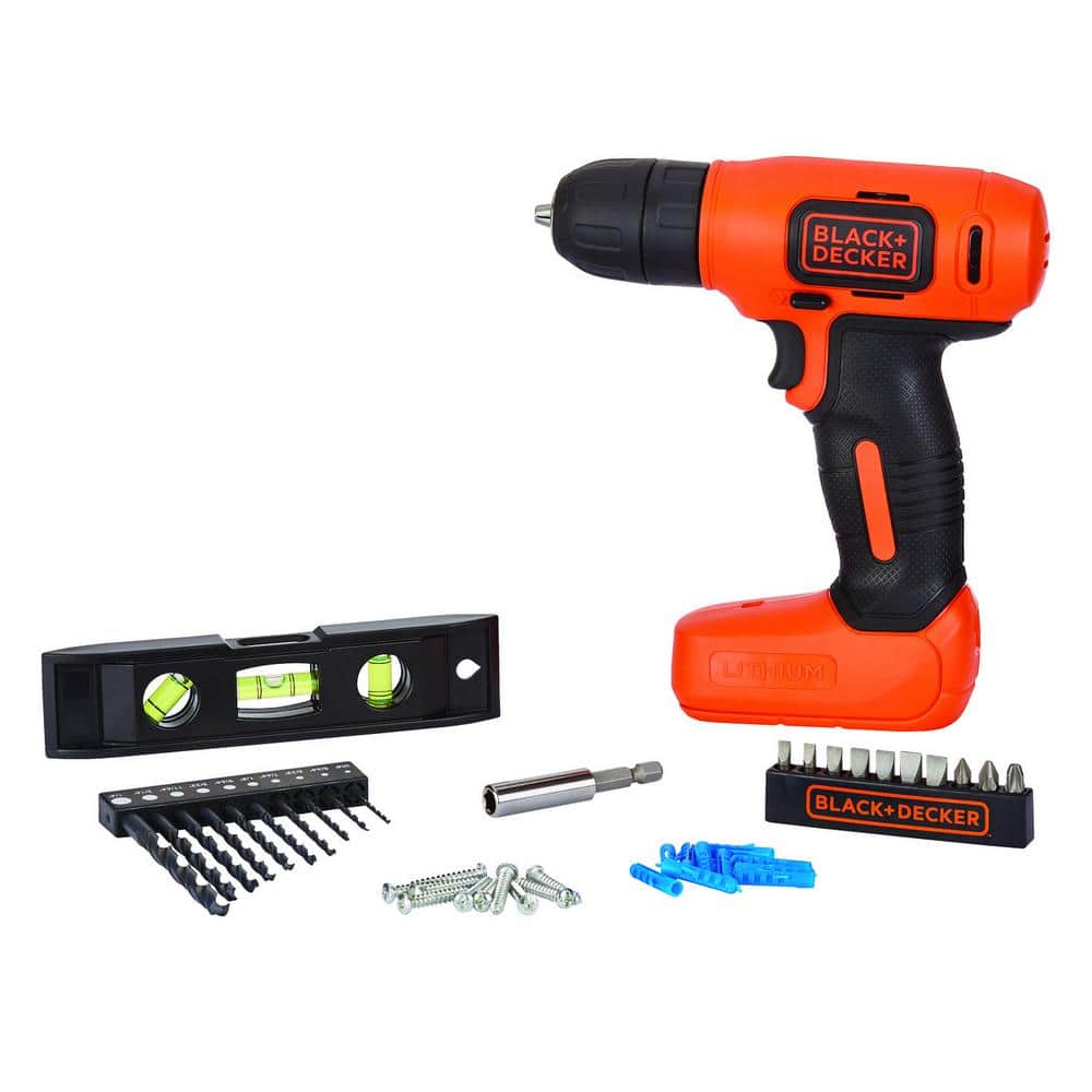 BLACK & DECKER 8-volt 3/8-in Cordless Drill (1-Battery Included, Charger  Included) in the Drills department at
