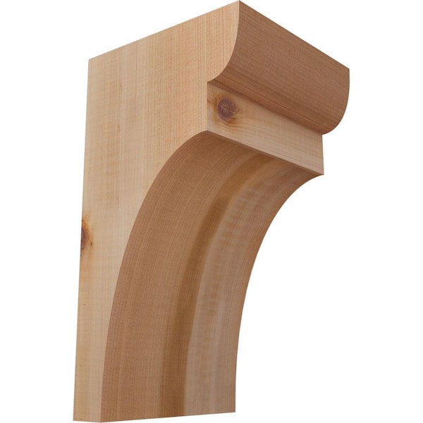 Ekena Millwork 5-1/2 in. x 6 in. x 10 in. Western Red Cedar Yorktown Smooth Corbel