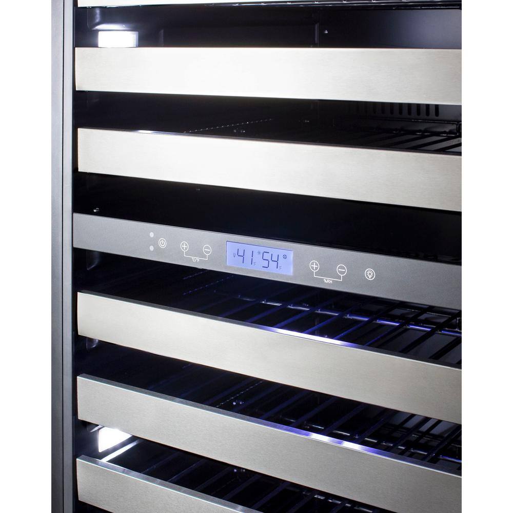 116-Bottle Stainless Steel Dual Zone Wine Cellar