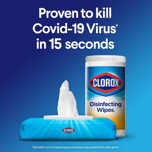 Clorox Cleaning Wipes, Free & Clear, Compostable - 75 wet wipes [1 lb 0.9 oz (479 g)]