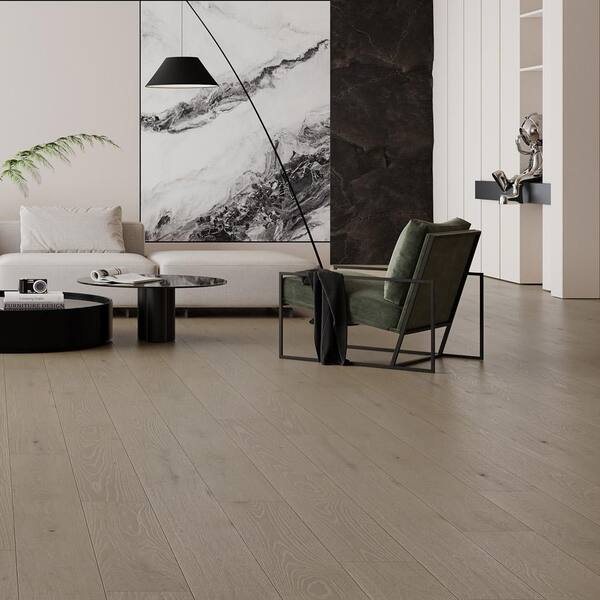 Selkirk Bright Andover 1/2 in. T x 7.5 in. W Tongue and Groove Wire Brushed Engineered Hardwood Flooring (31.09 sq.ft./case)