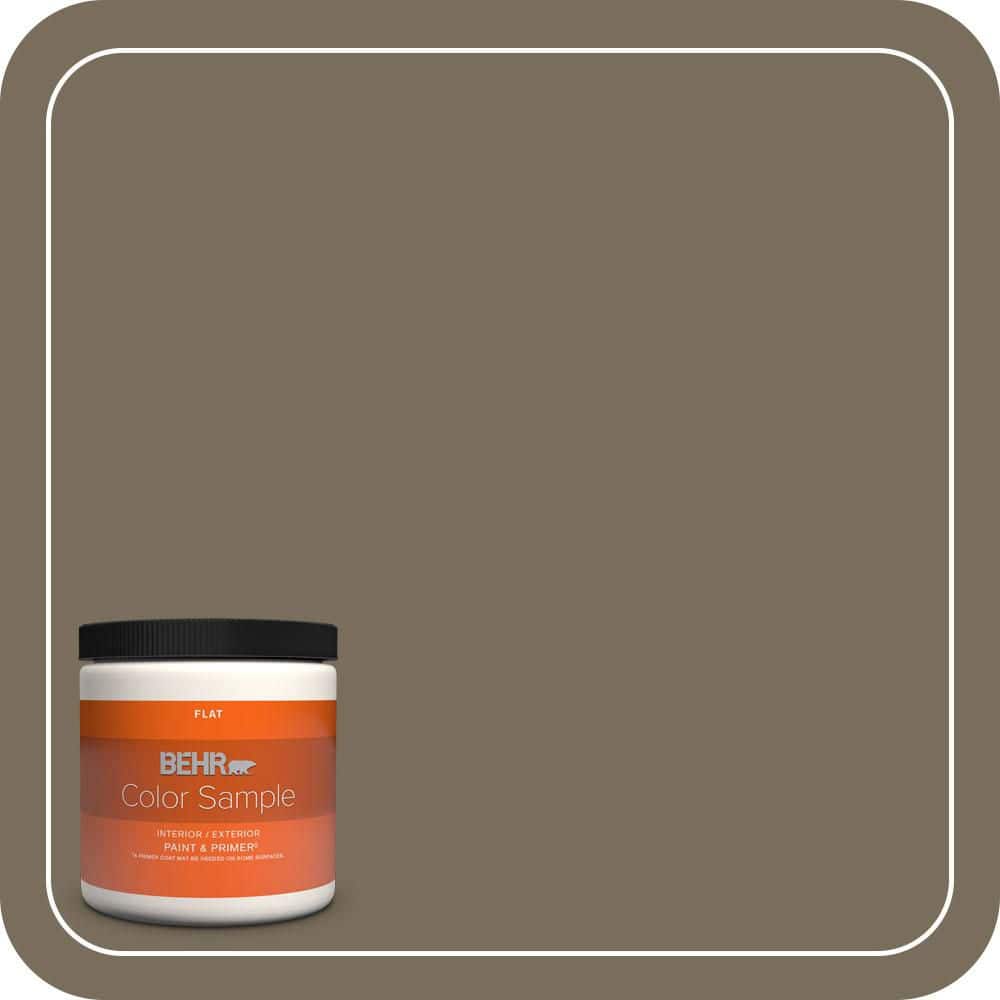 8 oz. #730D-6 Coconut Husk Flat Interior/Exterior Paint & Primer Color Sample price history on PriceWatchPro
