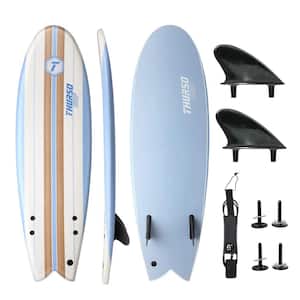 10 ft. Soft Top Foam Surfboard for Surfing