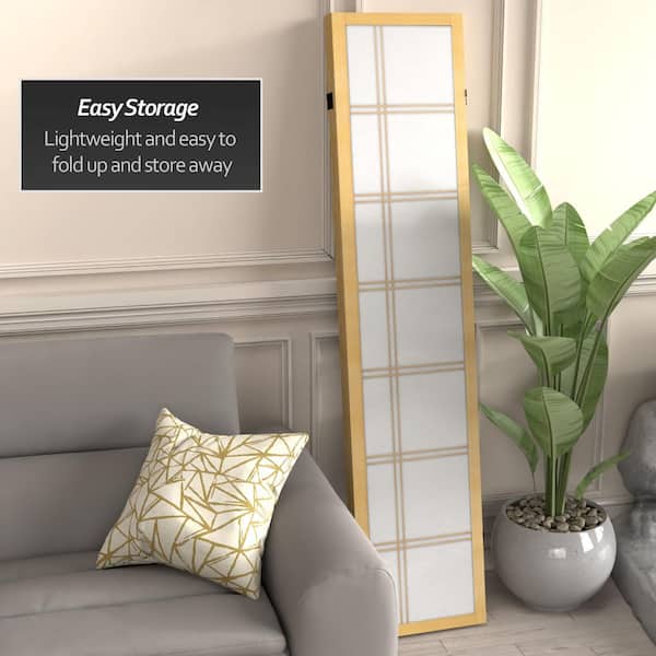 6 ft. Natural Canvas Double Cross 3-Panel Room Divider