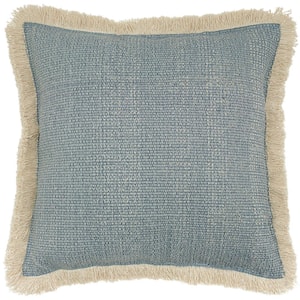 Lifestyles Ocean Blue 18 in. x 18 in. Throw Pillow