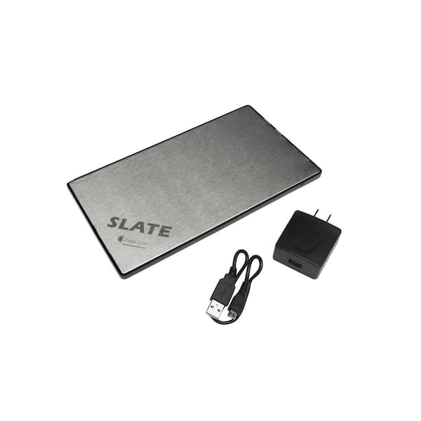 Grape Solar Slate 11000 mAh Rechargeable Lithium Portable Battery Pack for Cell Phones, Smartphones and Other Portable Electronics