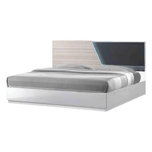 Manchester Modern Zebra Grey King Platform Bed