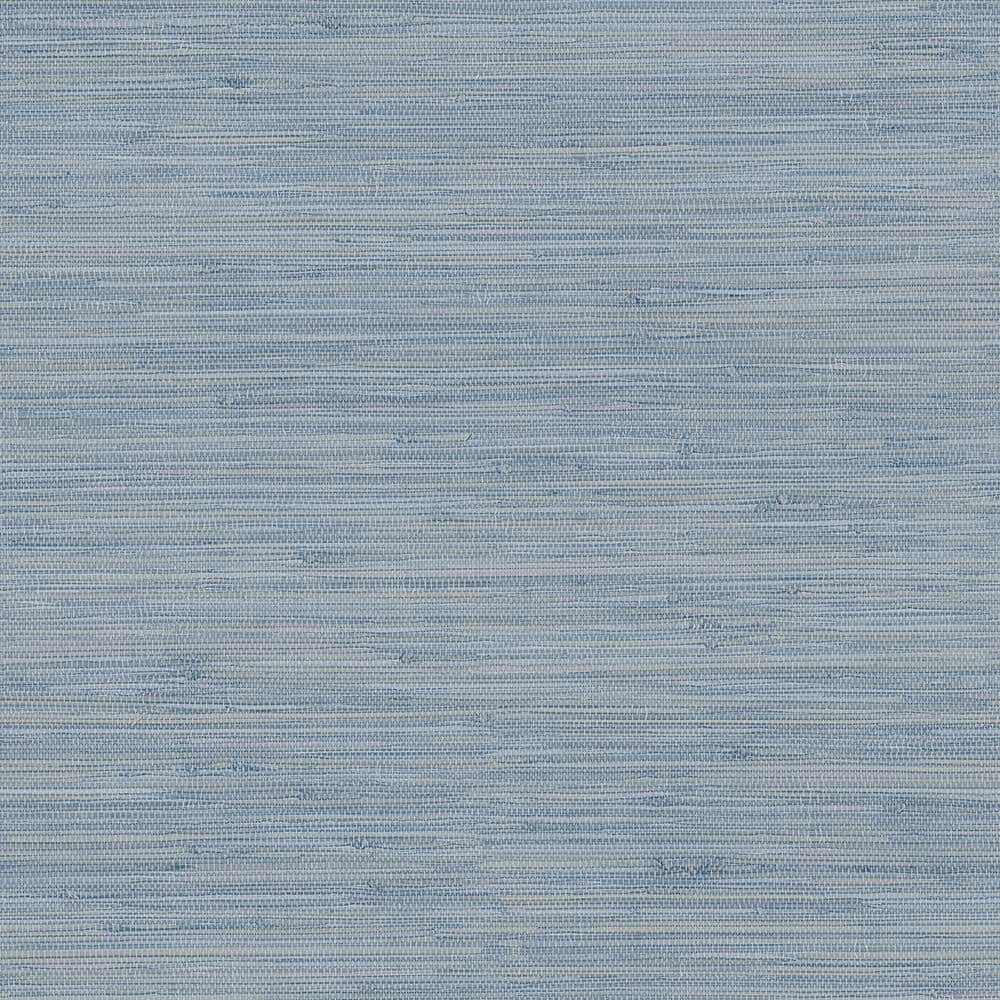 Chesapeake Waylon Blue Faux Fabric Wallpaper