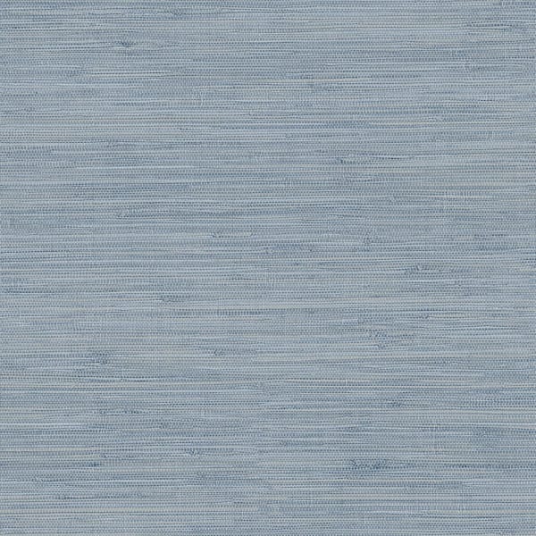Chesapeake Waverly Blue Faux Grasscloth Blue Wallpaper Sample