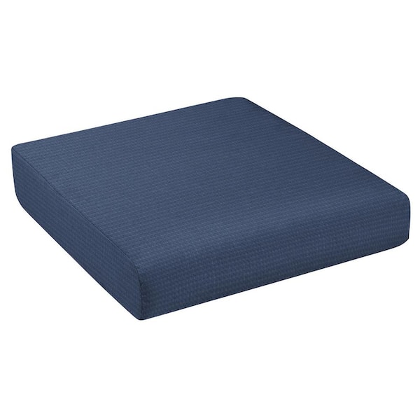SORRA HOME 25 x 25 x 5 (2-Piece) Deep Seating Outdoor Dining Chair Cushion in ETC Midnight