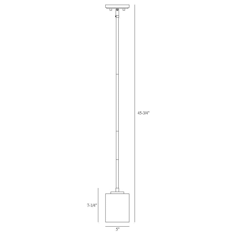 Liam Bronze Mini Pendant with Clear Glass Shade