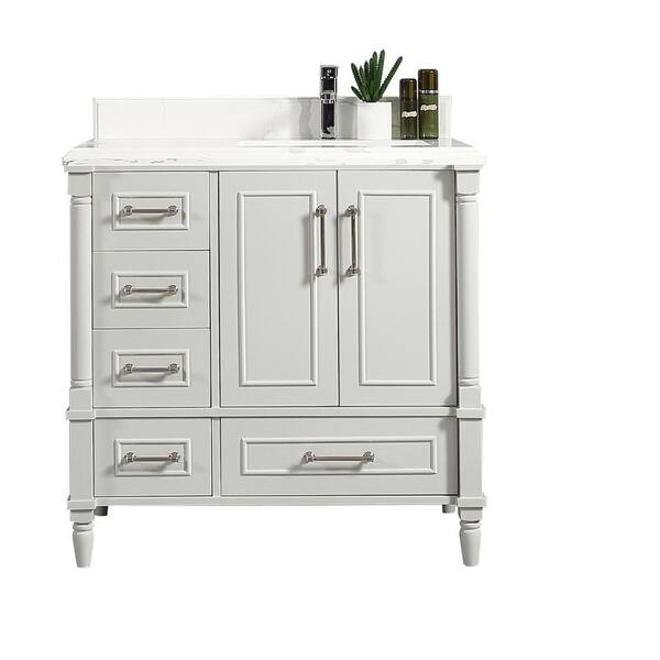 Willow Collections Hudson 36 in. W x 22 in. D x 36 in. H Right Offset