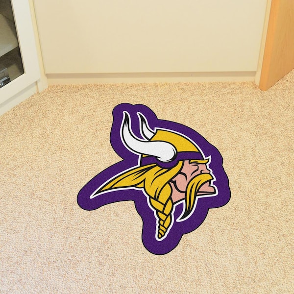 FANMATS NFL - Minnesota Vikings Mascot Mat 30.15 in. x 36 in. Indoor Area  Rug 20977 - The Home Depot