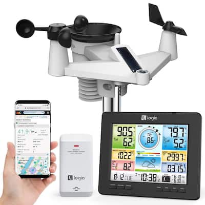 Raddy L7 LoRa Weather Station 1.9 Miles Long Range - Wireless Wi-Fi Indoor/Outdoor  Weather Station, 7.2 in. Large Display 725-50-LR72-A - The Home Depot