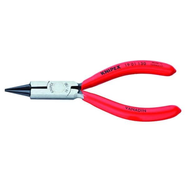 KNIPEX 5-1/4 in. Round Nose Jeweler's Pliers 19 01 130 - The Home