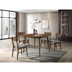 Danielle Black Silver Wood 42 in 4 Legs Dining Table (Seats 4)