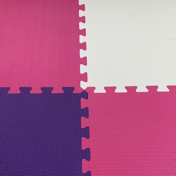Greatmats Foam Kids and Gym Mats Premium 5/8 inch x 2x2 ft. Purple Case of 15