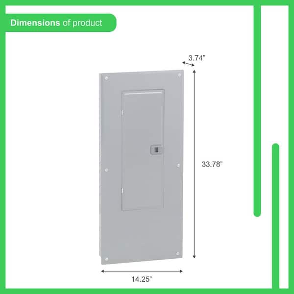 Square D - Homeline 200 Amp 30-Space 60-Circuit Indoor Main Breaker plug-on neutral Electrical Panel with Cover(HOM3060M200PCVP)