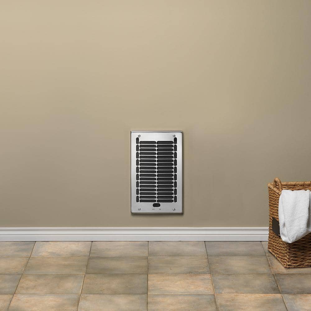 Cadet 1000W Chrome Fan-Forced Wall Heater