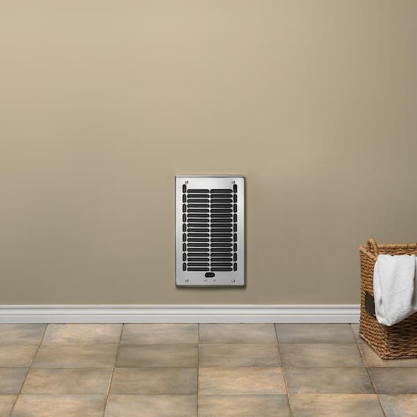 RBF Series 1000-Watt 120-Volt Electric Fan-Forced In-Wall Bath Heater Chrome