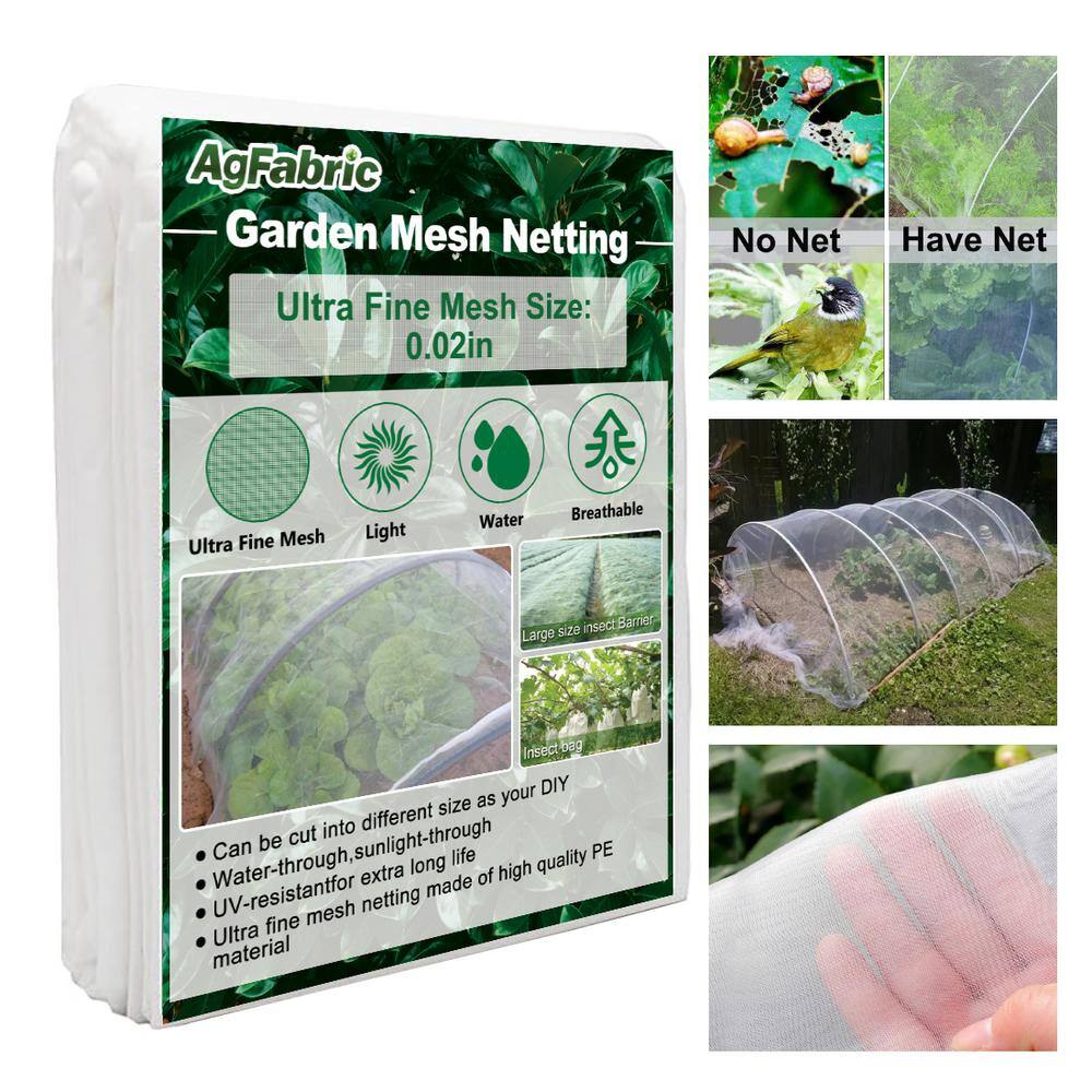 8 ft. x 20 ft. Outdoor Insect Barrier Netting Biological Pest Control for B