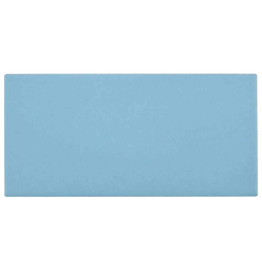 Piscina Brick Matte Blue 4-3/4 in. x 9-5/8 in. Porcelain Floor and Wall Take Home Tile Sample price history on PriceWatchPro