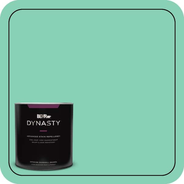 BEHR DYNASTY 1 qt. #P420-3 Tropical Trail Eggshell Enamel Interior Stain-Blocking Paint and Primer