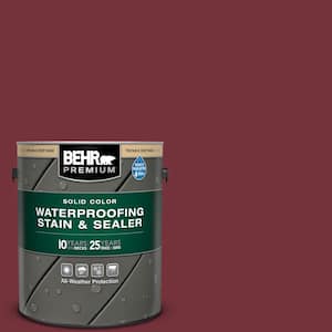 1 gal. #PPF-01 Tile Red Solid Color Waterproofing Exterior Wood Stain and Sealer