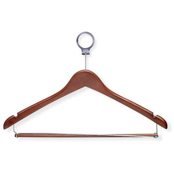 Honey-Can-Do Brown Wood Hangers 24-Pack