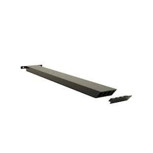 2.5in. x 1in. x 28in. Black Aluminum Industrial Hidden Island Support Bracket