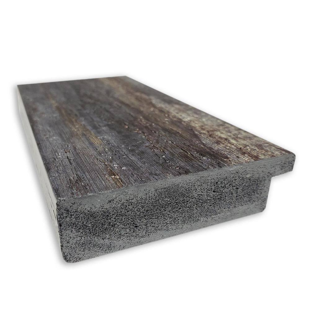 Bronze and Wood Rustic Full Length Rectangular Wall Mirror