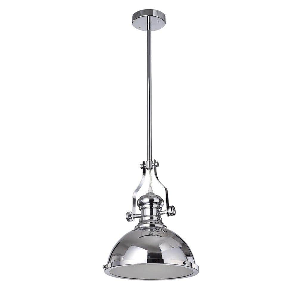 Didya 16 in. 1-Light Indoor Chrome Pendant Lamp with Light Kit price history on PriceWatchPro