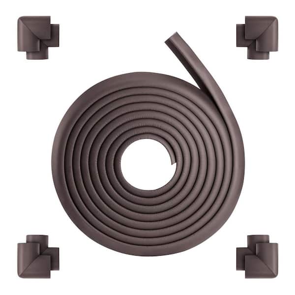 Baby Proofing Edge Corner Protector, 18 ft. Edge Cushion, 8-Corner Pads, Soft NBR Foam, 3M Adhesive for Furniture Safety