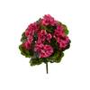 UV Resistant Indoor/Outdoor Geranium Artificial Bush