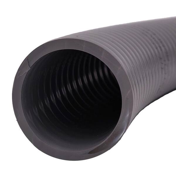 HYDROMAXX 1-1/2 in. Dia. x 100 ft. Black Flexible Corrugated PVC