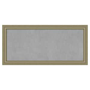 Vegas Silver 53 in. x 25 in. Framed Magnetic Board