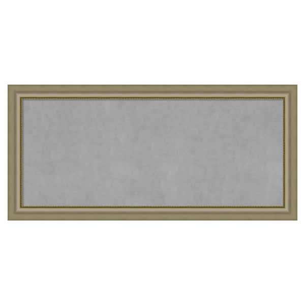 Amanti Art Vegas Silver 53 in. x 25 in. Framed Magnetic Board