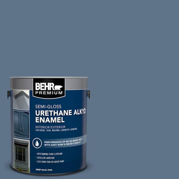 1 gal. #580F-6 Lost Atlantis Urethane Alkyd Semi-Gloss Enamel Interior/Exterior Paint