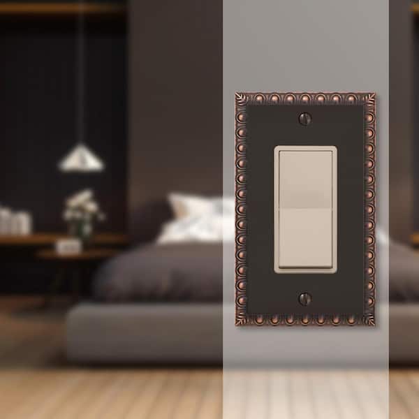 Bronze 1-Gang Decorator/Rocker Wall Plate