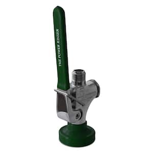 1-Spray with 0.68 GPM 2 in. W Low Flow Pre-Rinse Sprayer Nozzle in Green and Chrome Finish