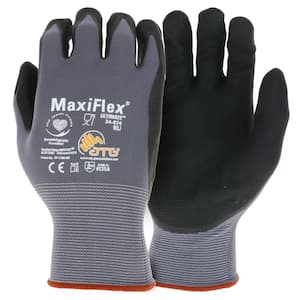 ATG MaxiFlex Ultimate Men's Medium Gray Nitrile Coated Outdoor and