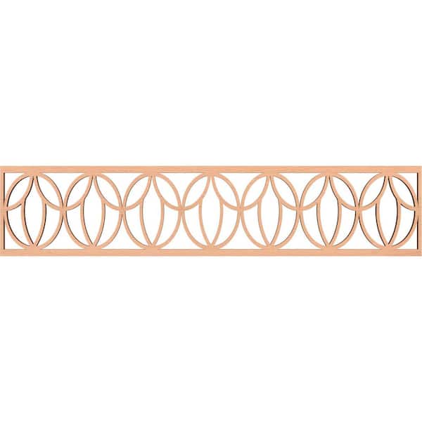 Ekena Millwork Shoshoni Fretwork 0.375 in. D x 46.75 in. W x 10 in. L Alder Wood Panel Moulding
