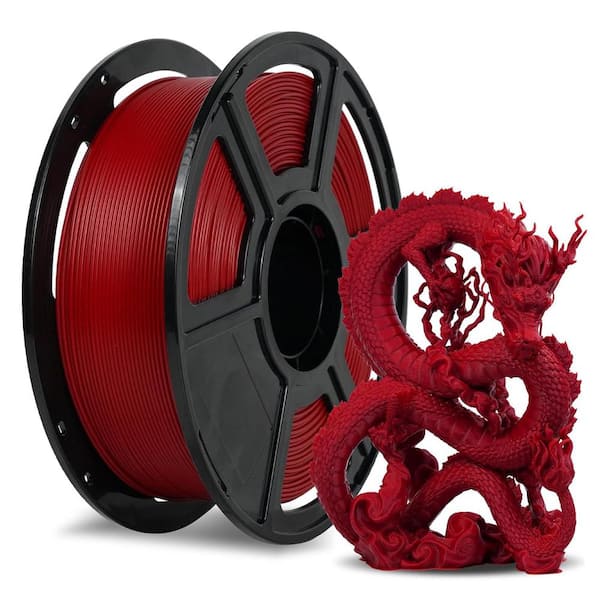 EKIEUDL PLA Filament 1. 75mm Ruby Red 500mm/s High Speed Printing Dimensional Accuracy +/-0. 02mm