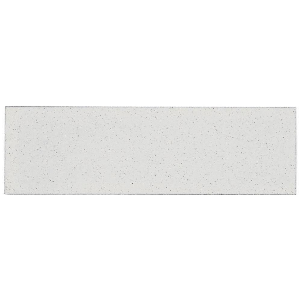Cotton Glossy White Lava Stone Subway Wall Tile 2" x 8"
