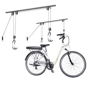 1-Bike Ceiling Hoist Pro (2-Pack) Holds Up To 100 lbs. Pre-Assembled Bike Hoist with Auto-Locking Mechanism