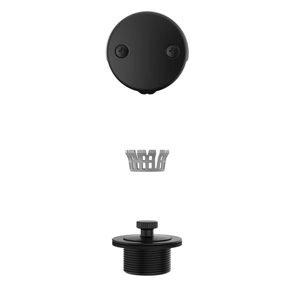 PF WaterWorks Lift Turn Tub Drain Trim Kit Matte Black PF0967 MB The